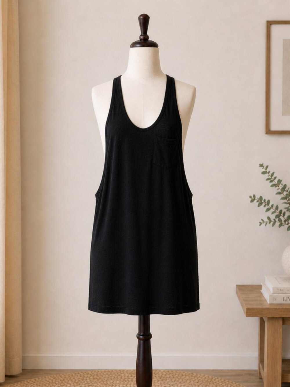 Vistoria's Secret Black Sleeveless Beach/Pool Coverup Dress Women’s Size XS